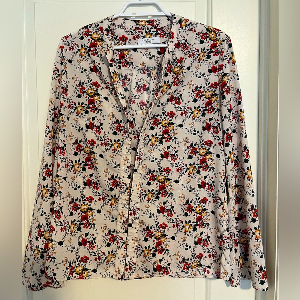 DEREK LAM New York Floral top size 48eu/size 18us
